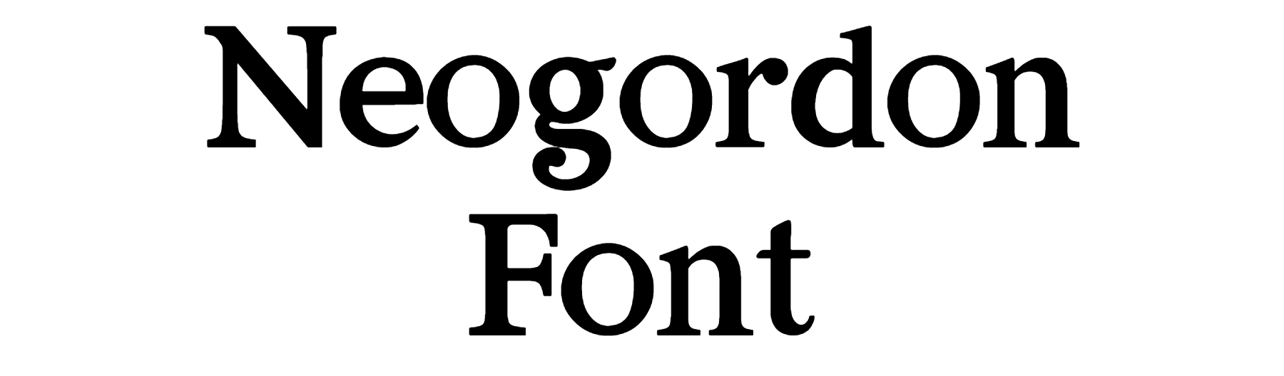 Neogordon Font Download
