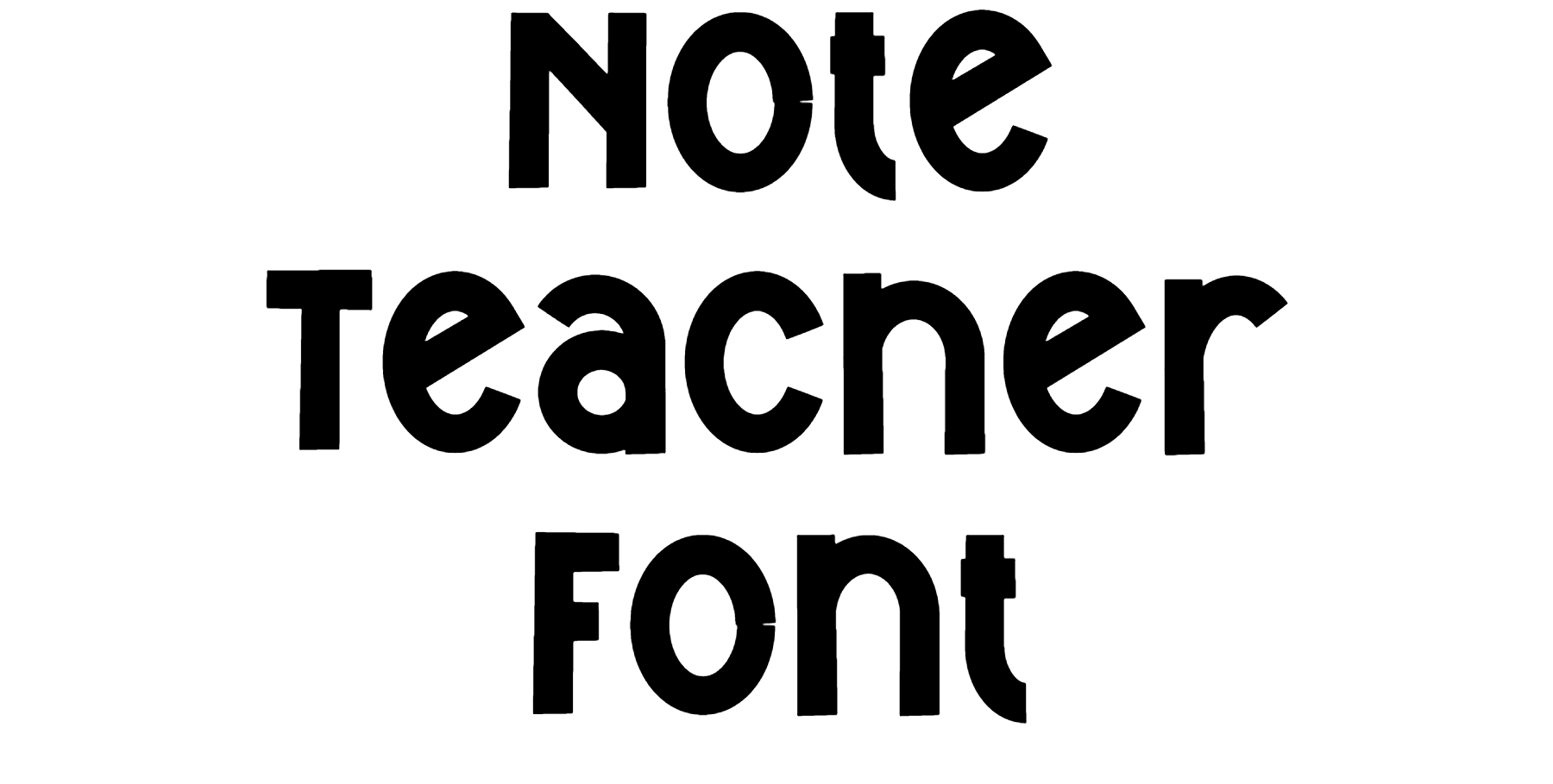 Note Teacher Font Download