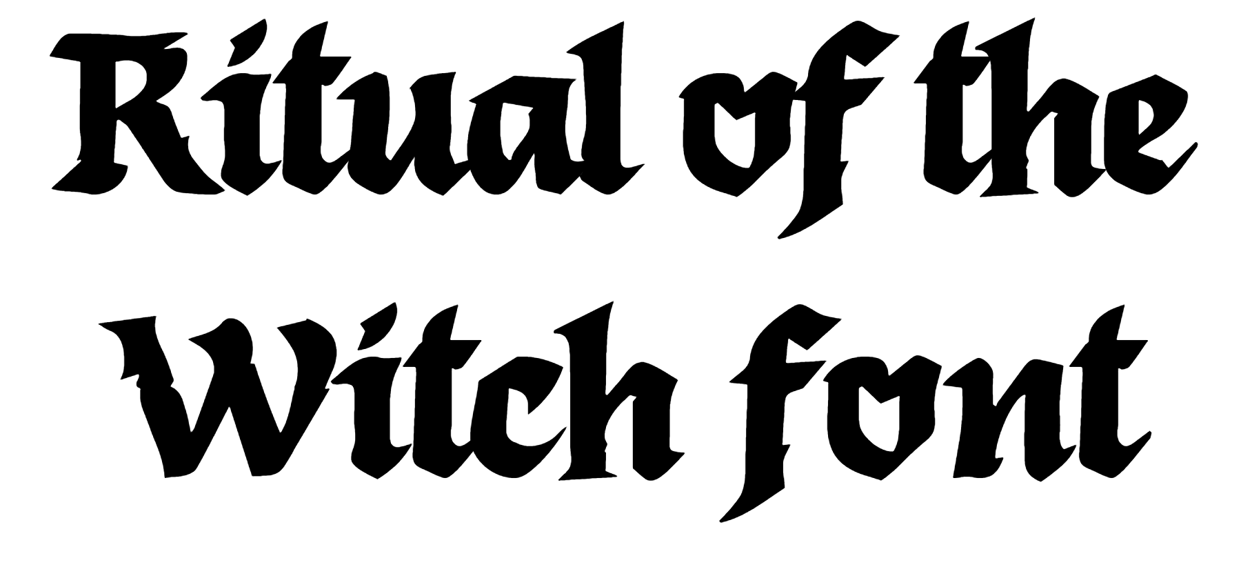 Ritual of the Witch font download