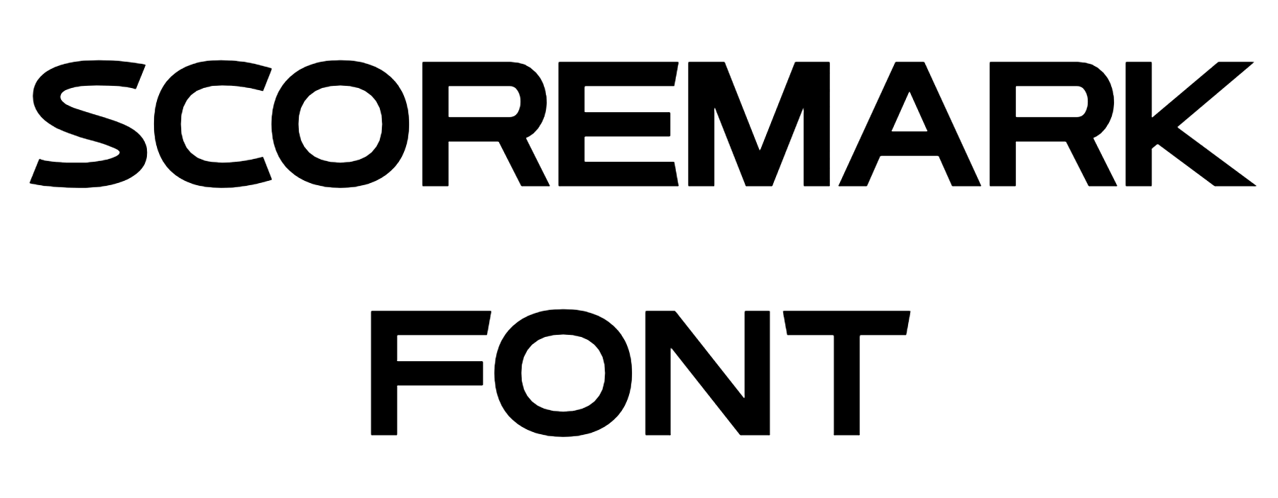Scoremark Font Download