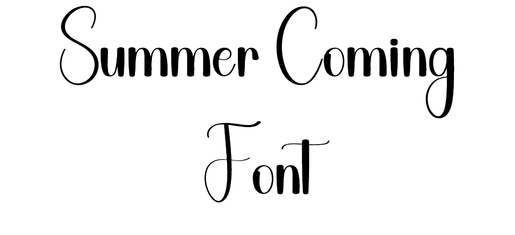 Font Sammar Summer Coming Font | DafontStyle