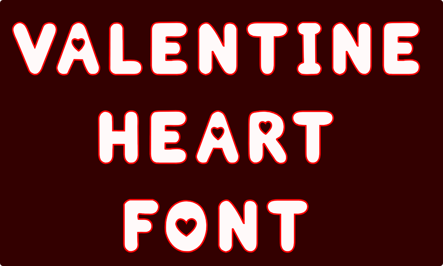 Valentine Heart Font download