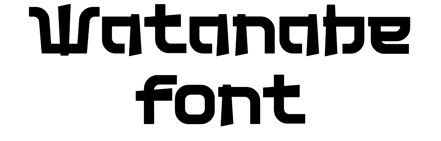 Watanabe font download