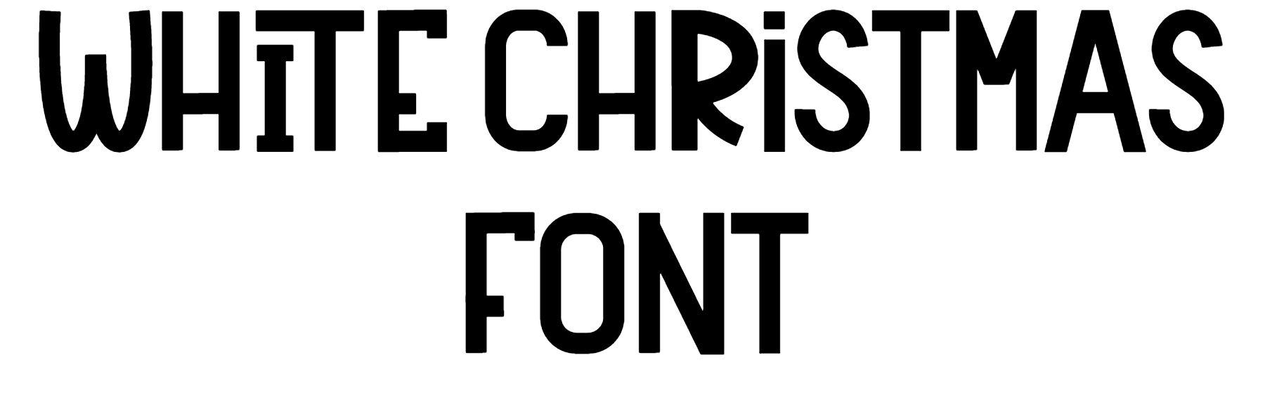 White Christmas Font Download