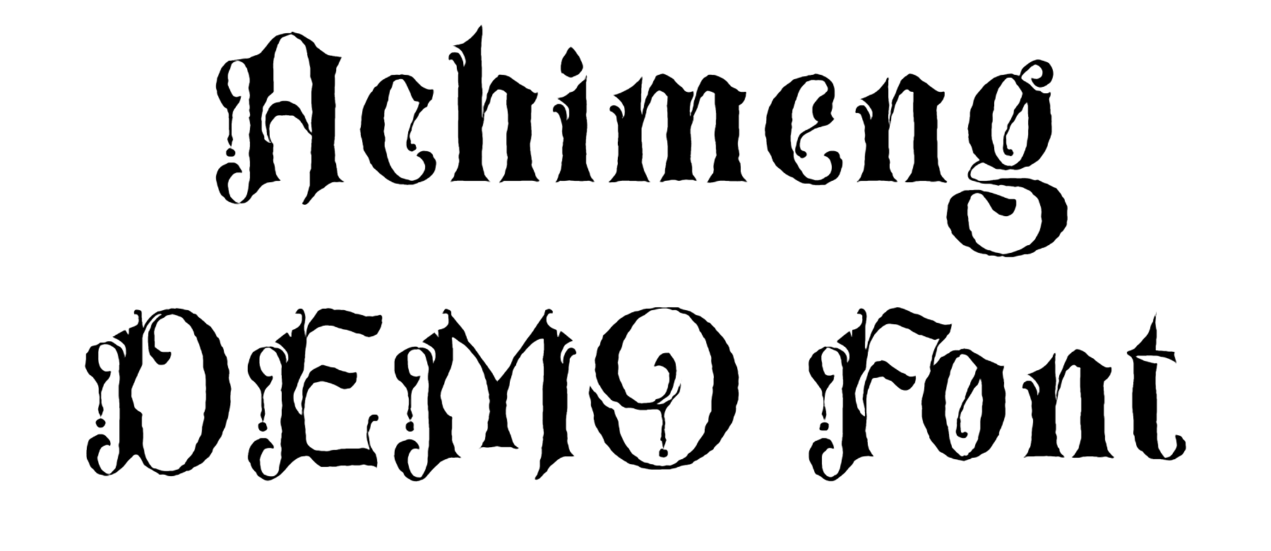 Achimeng DEMO Font Download