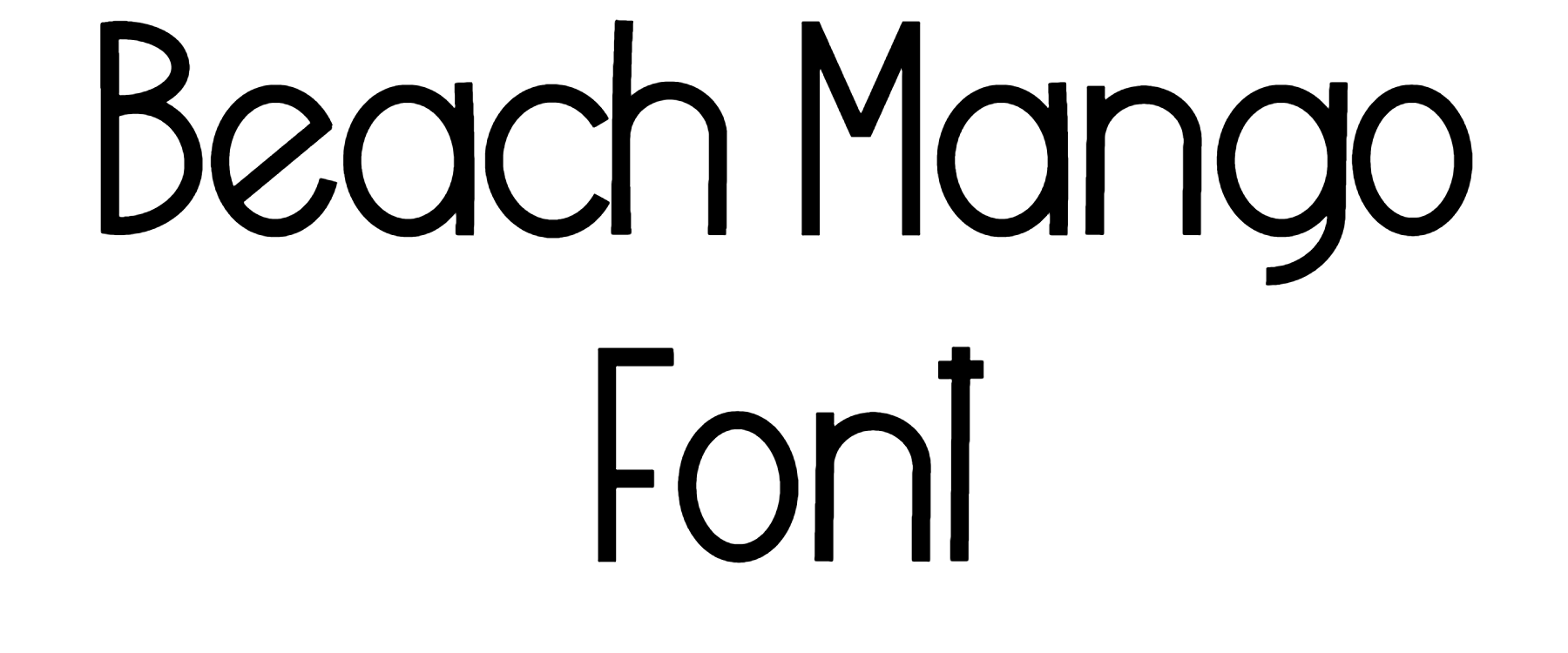 Beach Mango Font Download
