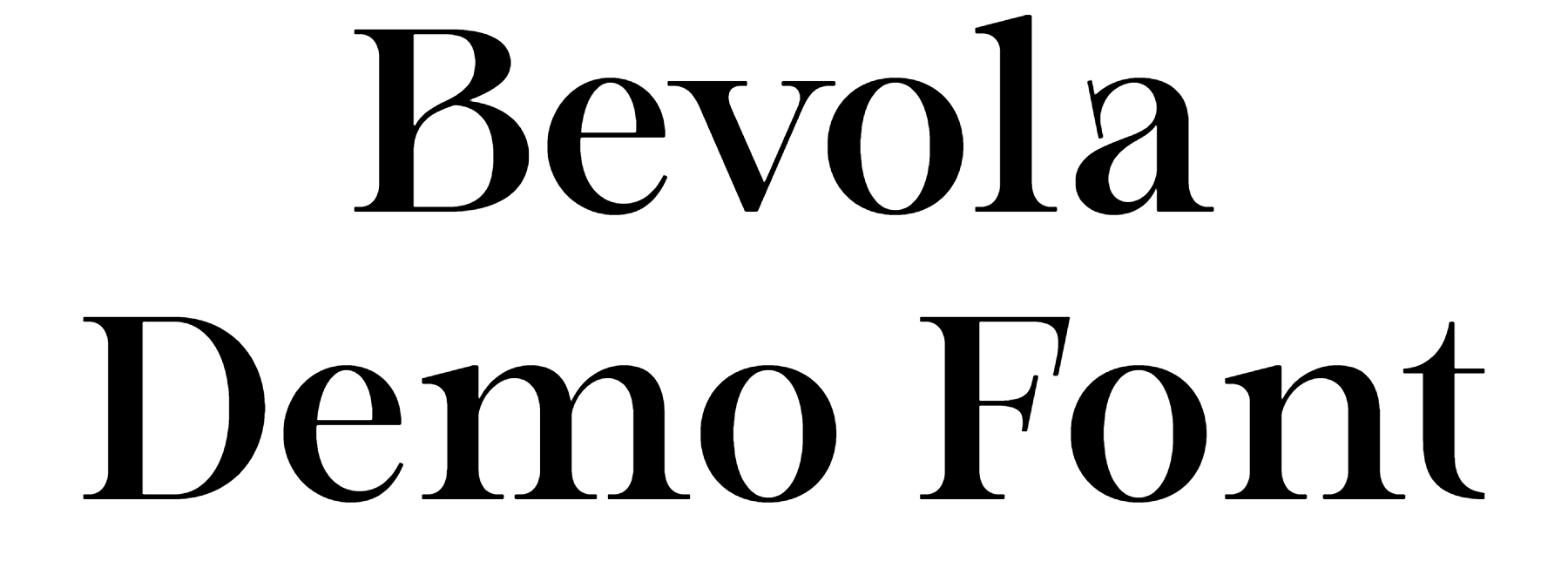 Bevola Demo Font Download