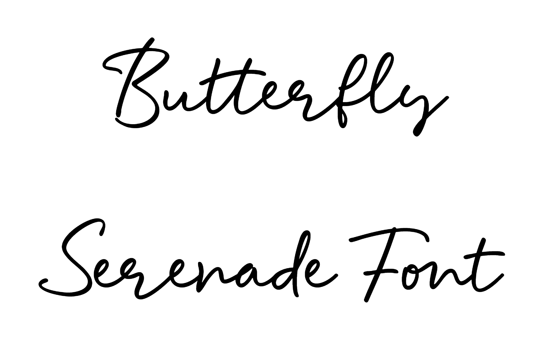 Butterfly Serenade Font Download