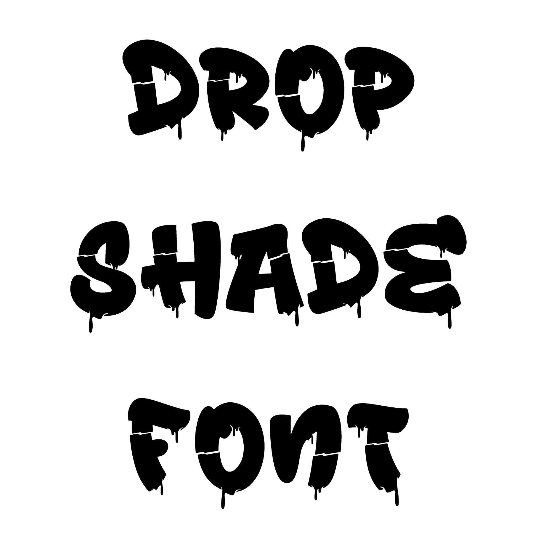 Drop Shade Font Download
