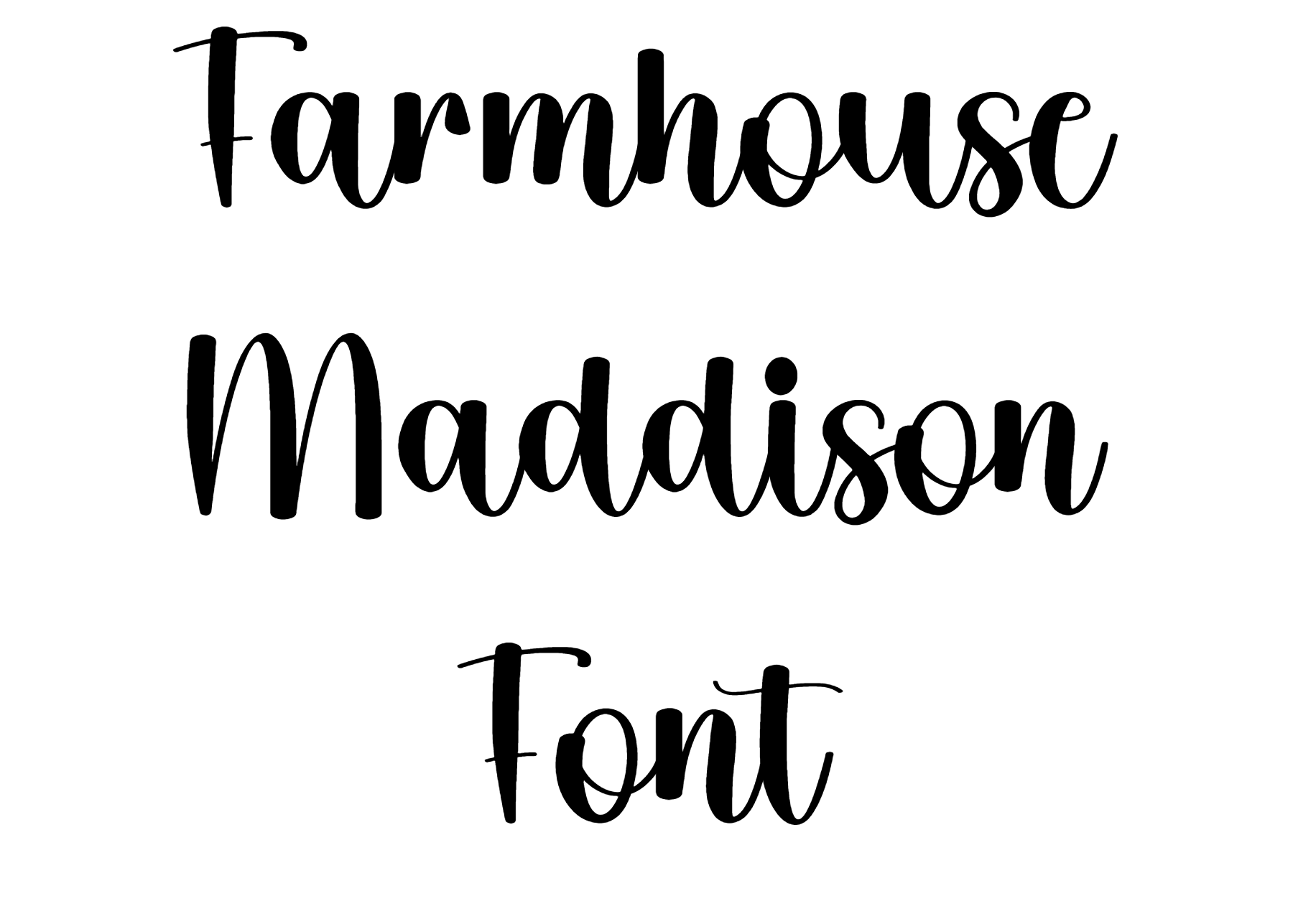 Farmhouse Maddison Font Download