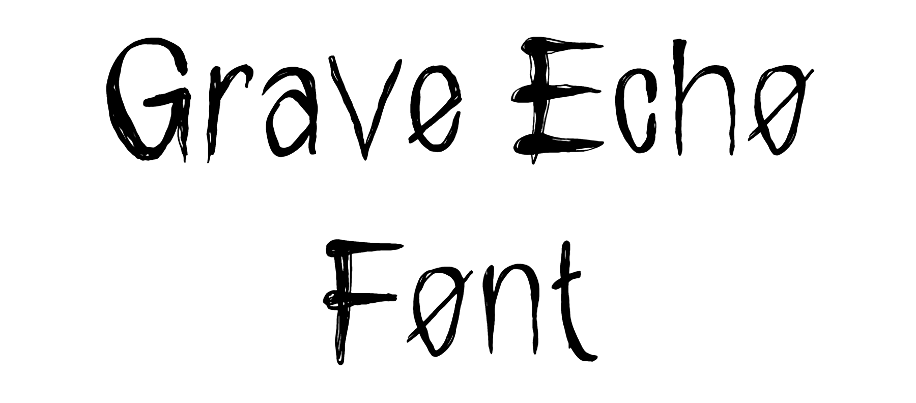 Grave Echo Font Download