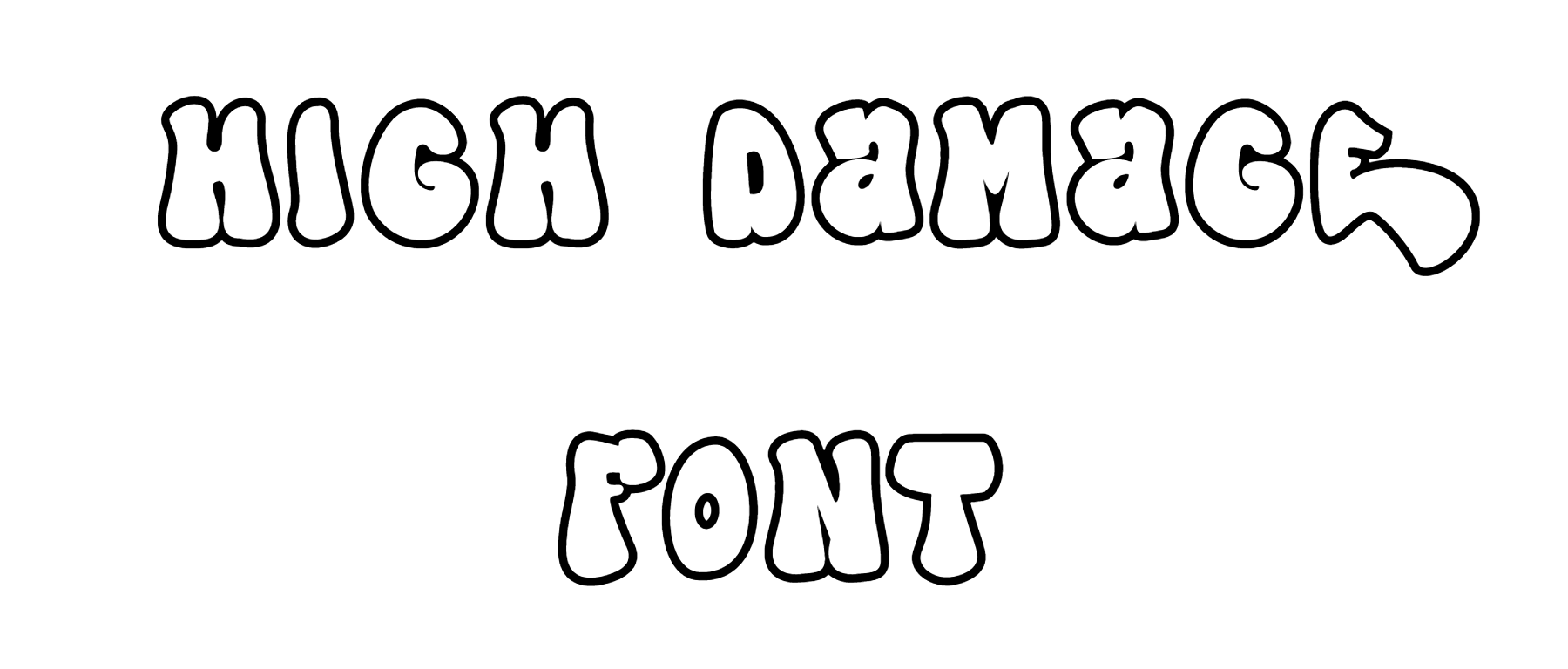 High Damage Font Download