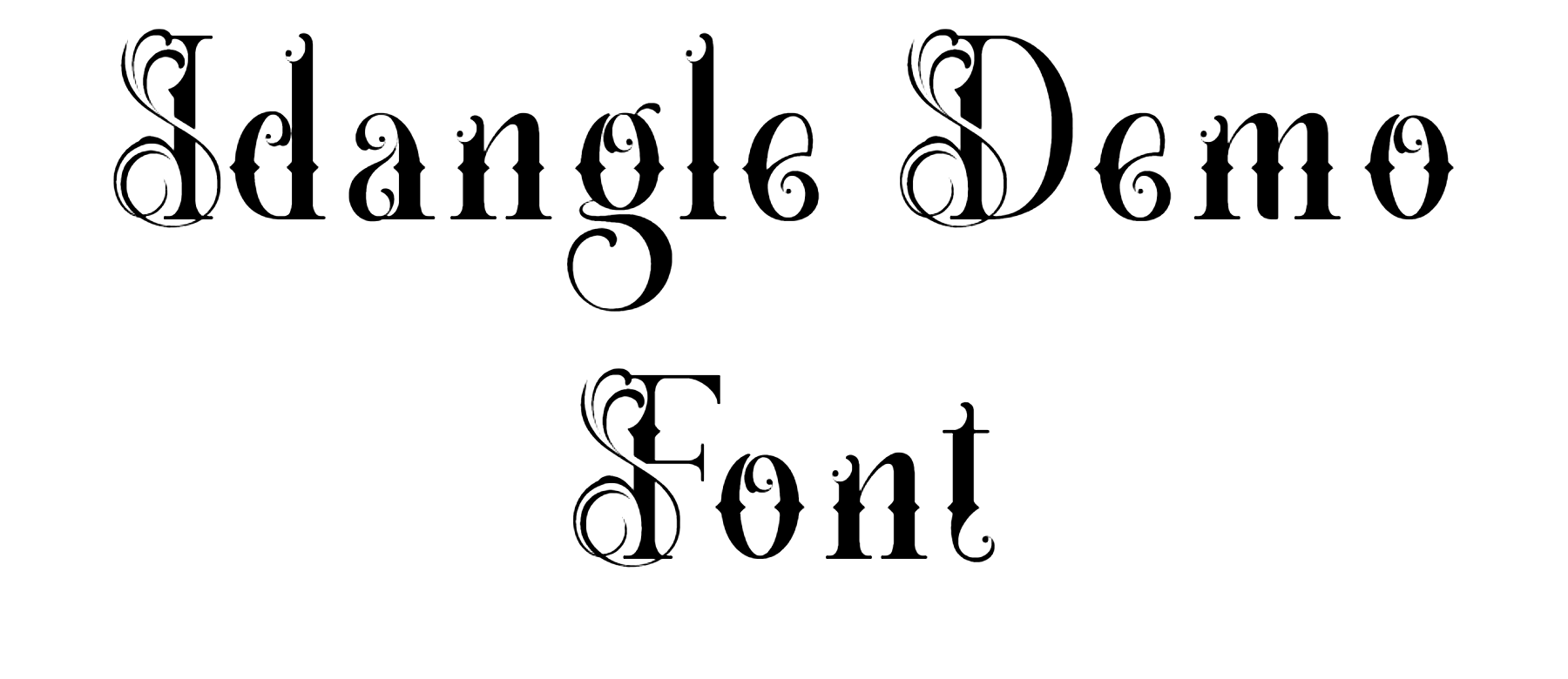 Idangle Demo Font Download