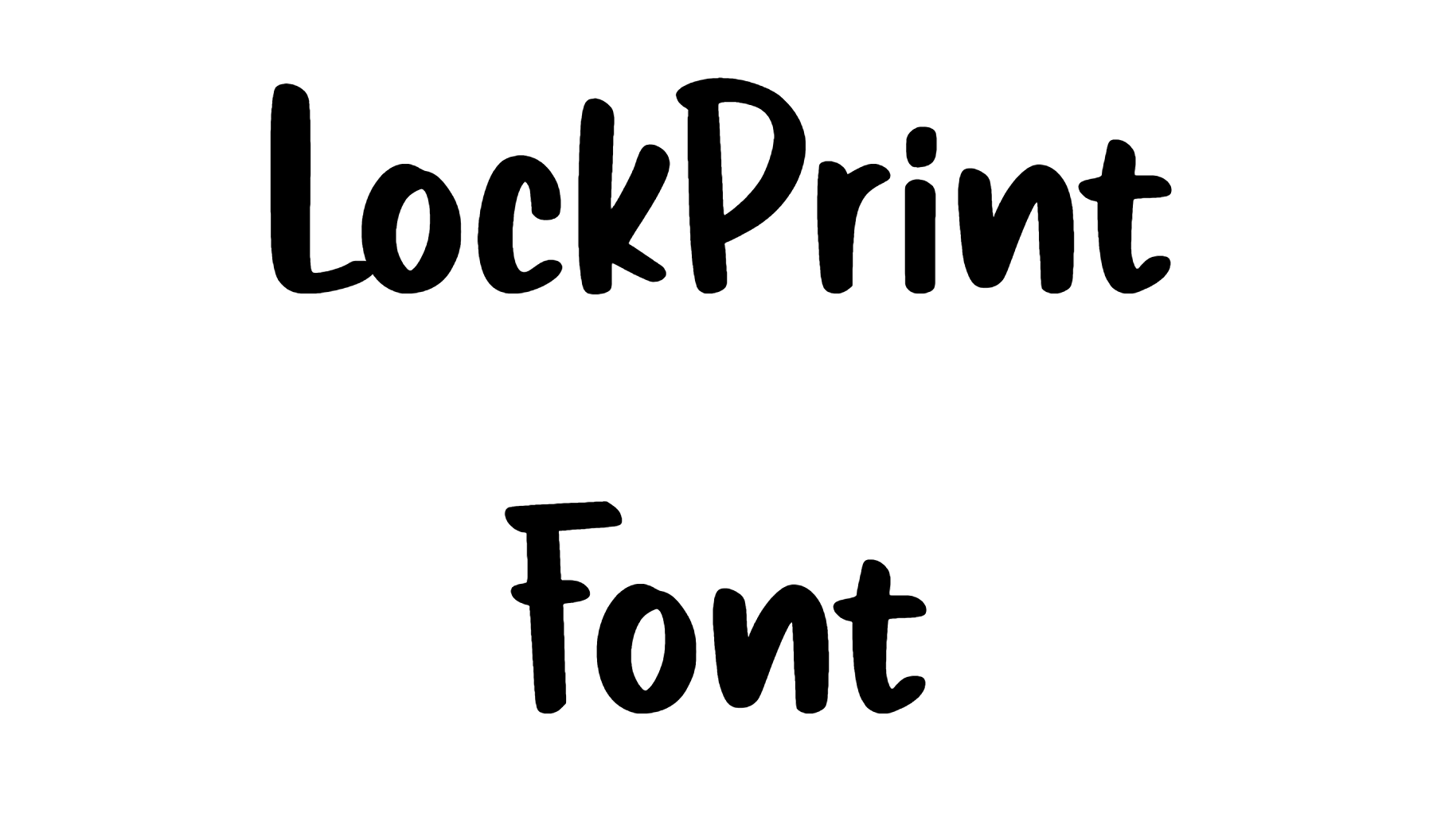 LockPrint Font Download