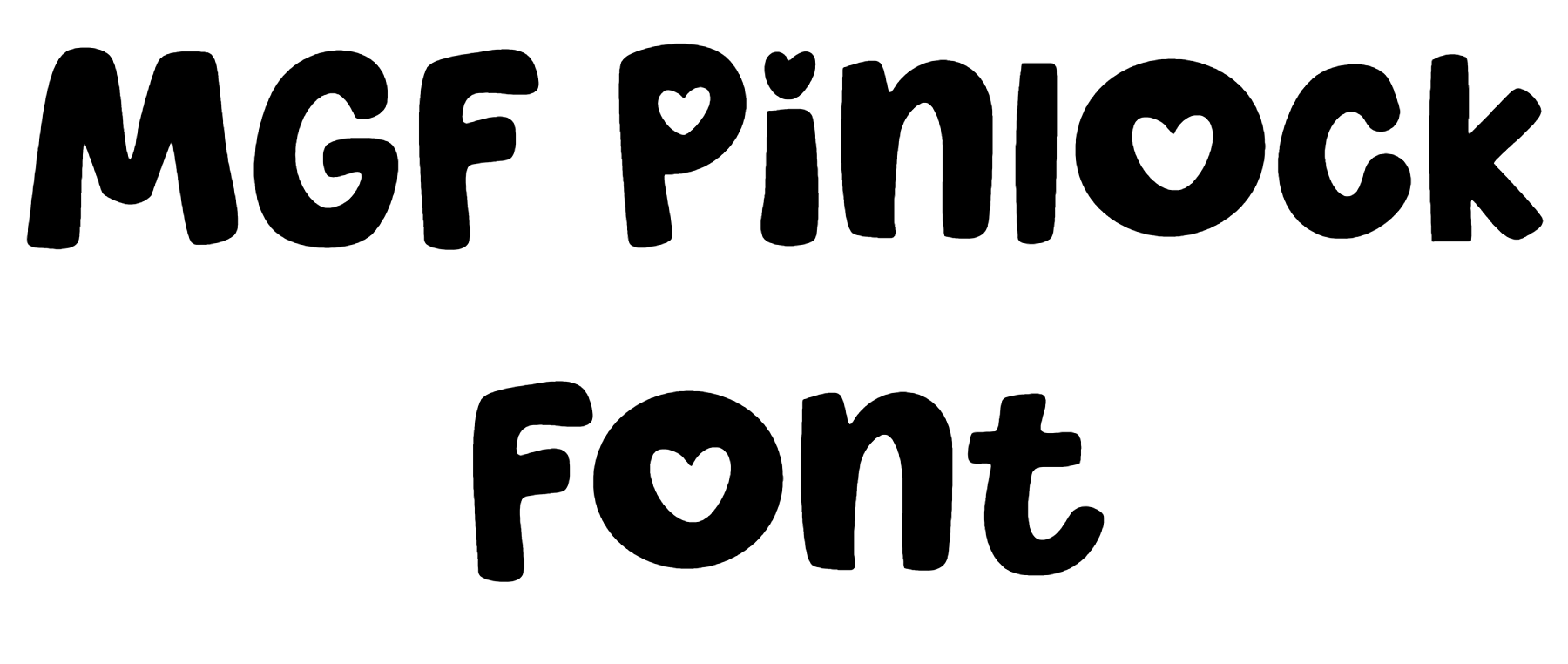 MGF Pinlock Font Download
