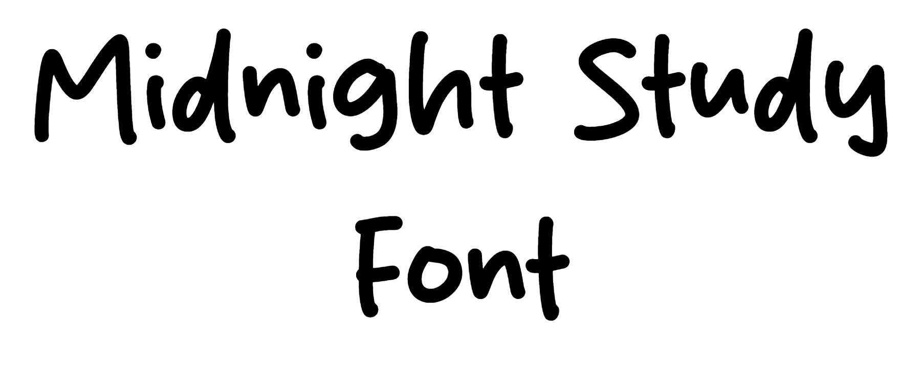 Midnight Study Font Download
