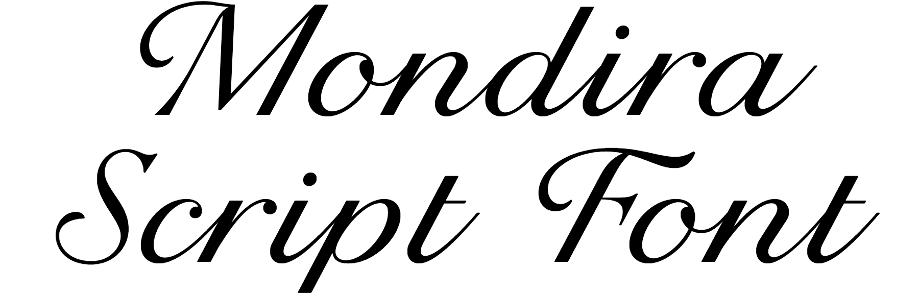 Mondira Script Font Download