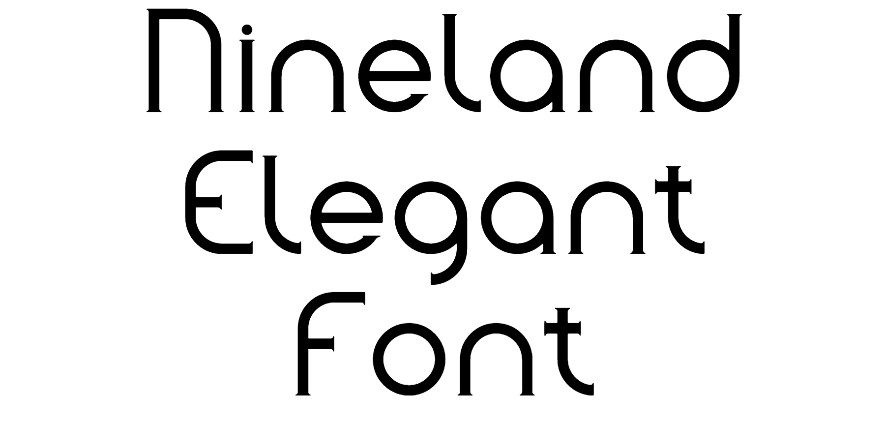 Nineland Elegant Font Download