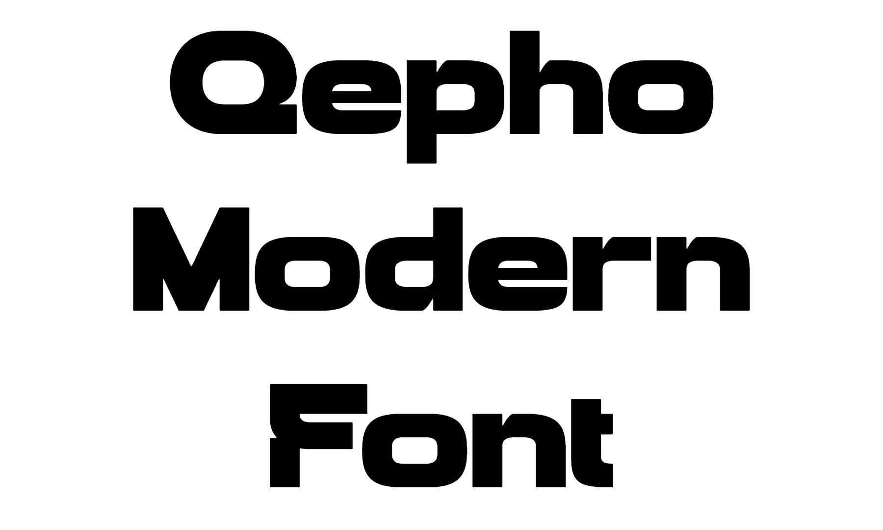 Qepho Modern Font Download