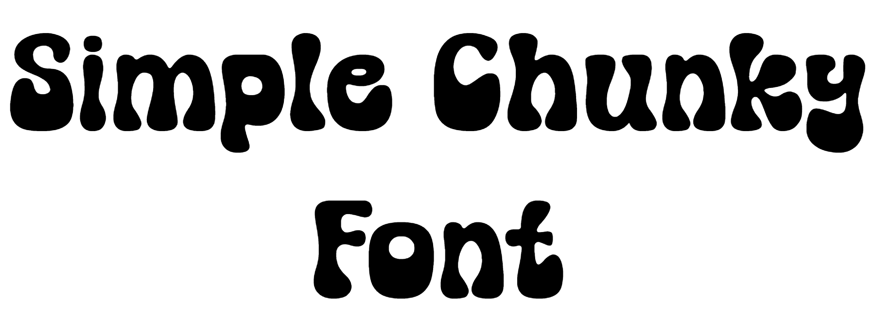 Simple Chunky Font Download