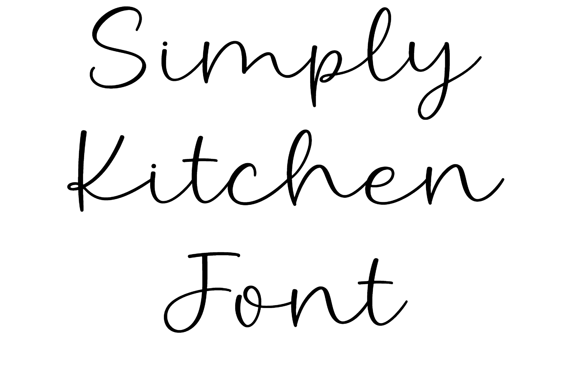 Simply Kitchen Font Download