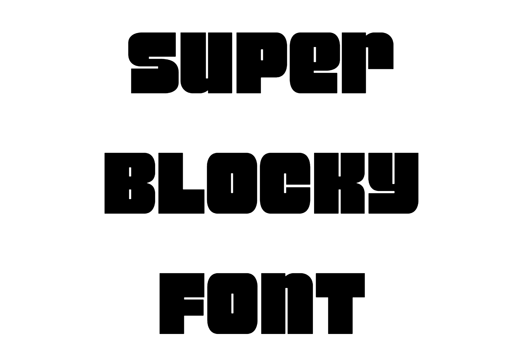 Super Blocky Font Download
