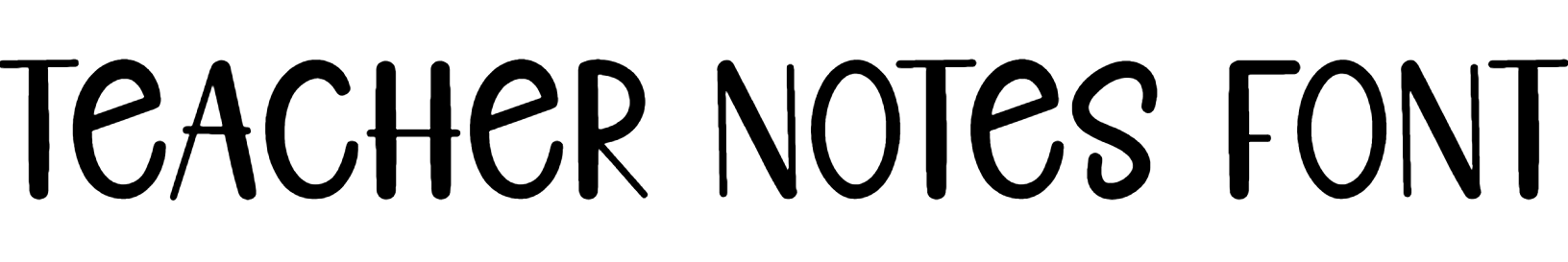 Teacher Notes Font Download