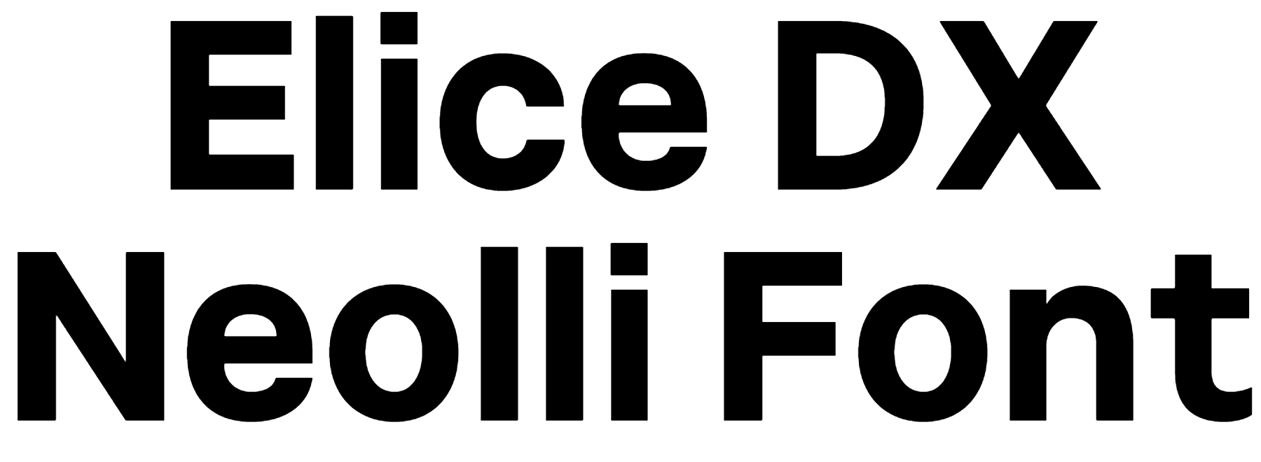 Elice DX Neolli Font Download
