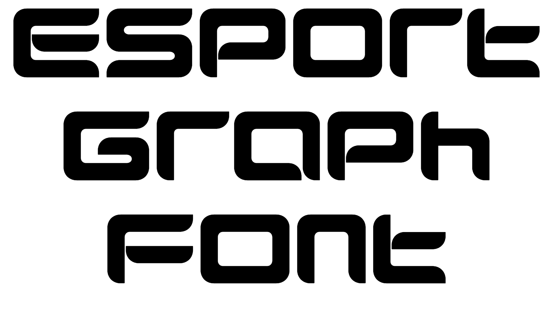 Esport Graph Font download