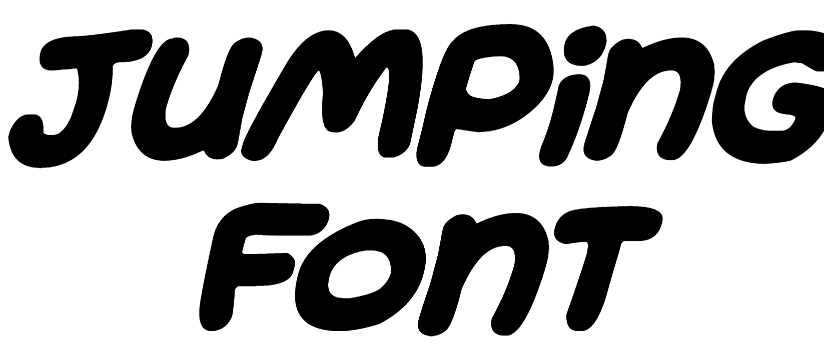 Jumping Font download