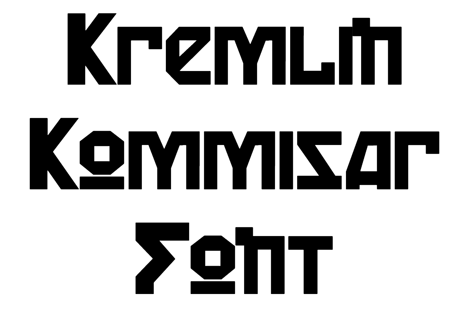 Kremlin Kommisar Font download