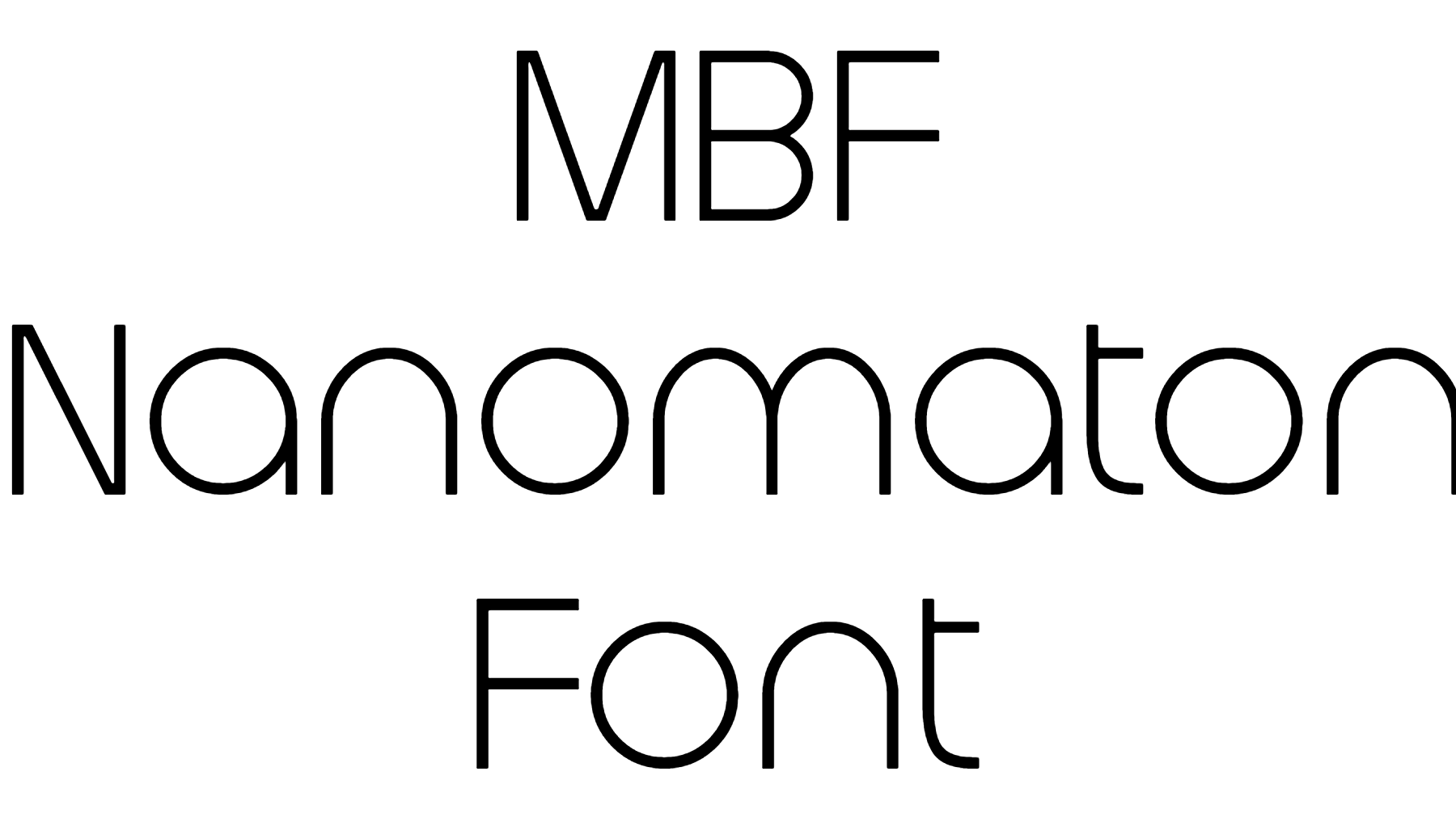 MBF Nanomaton Font Download