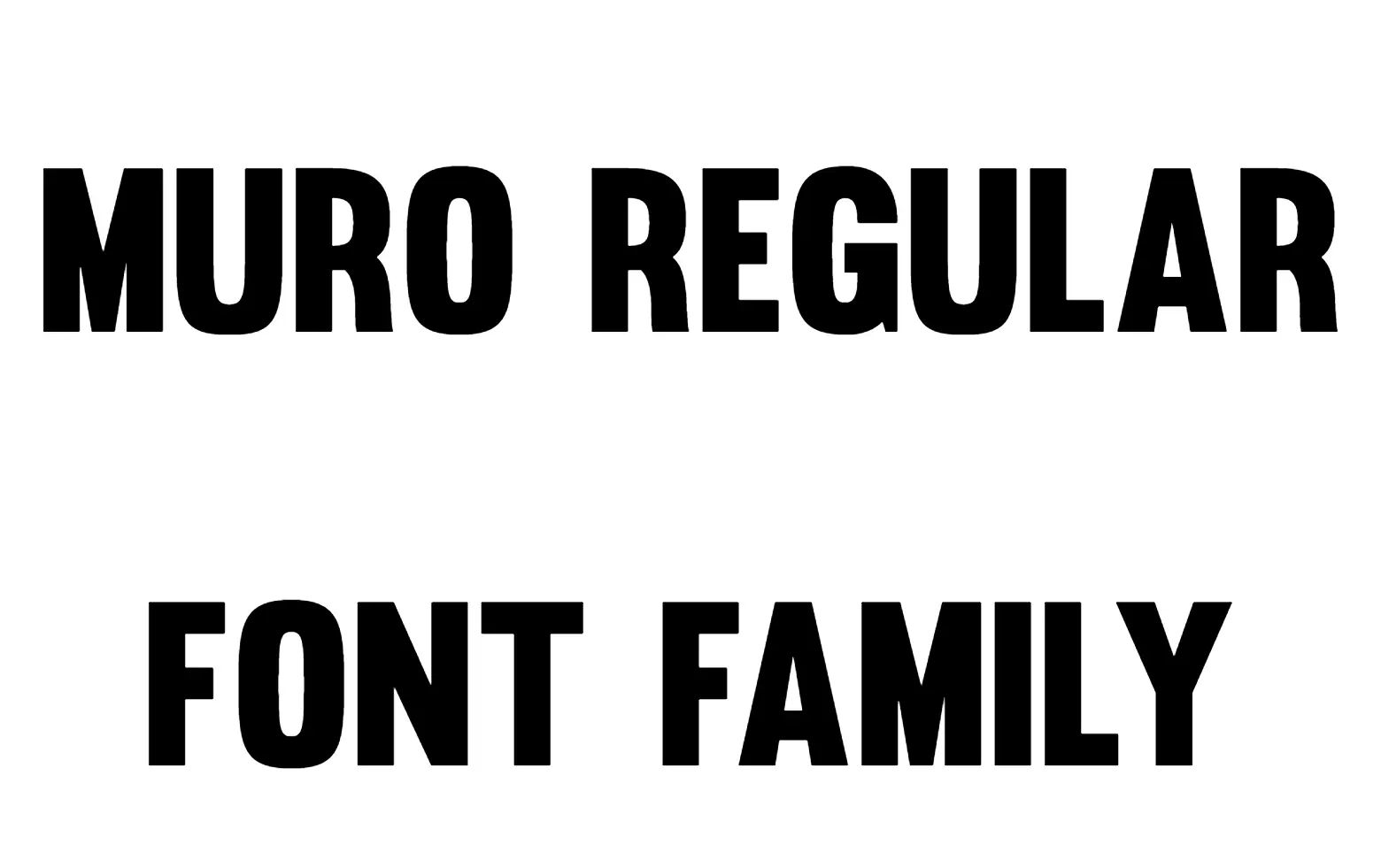 Muro Regular Font Family download