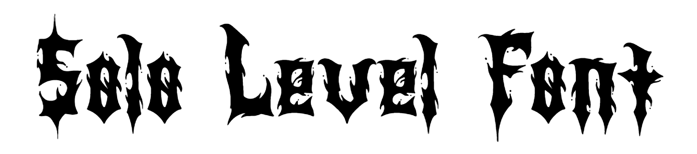 Solo Level Font download