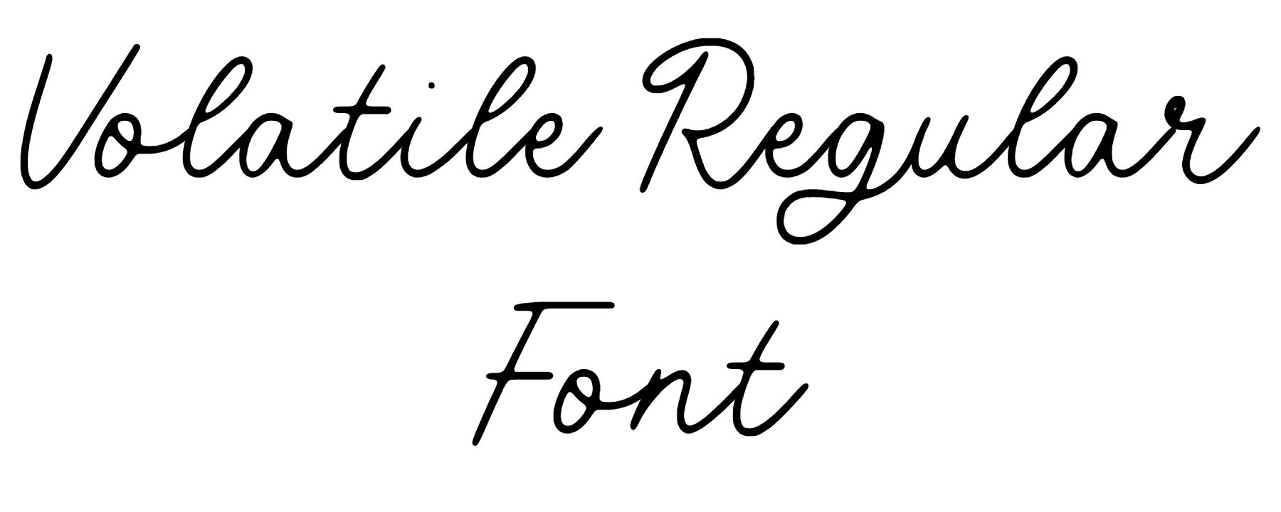 Volatile Regular Font Download