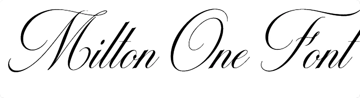 Milton One Font