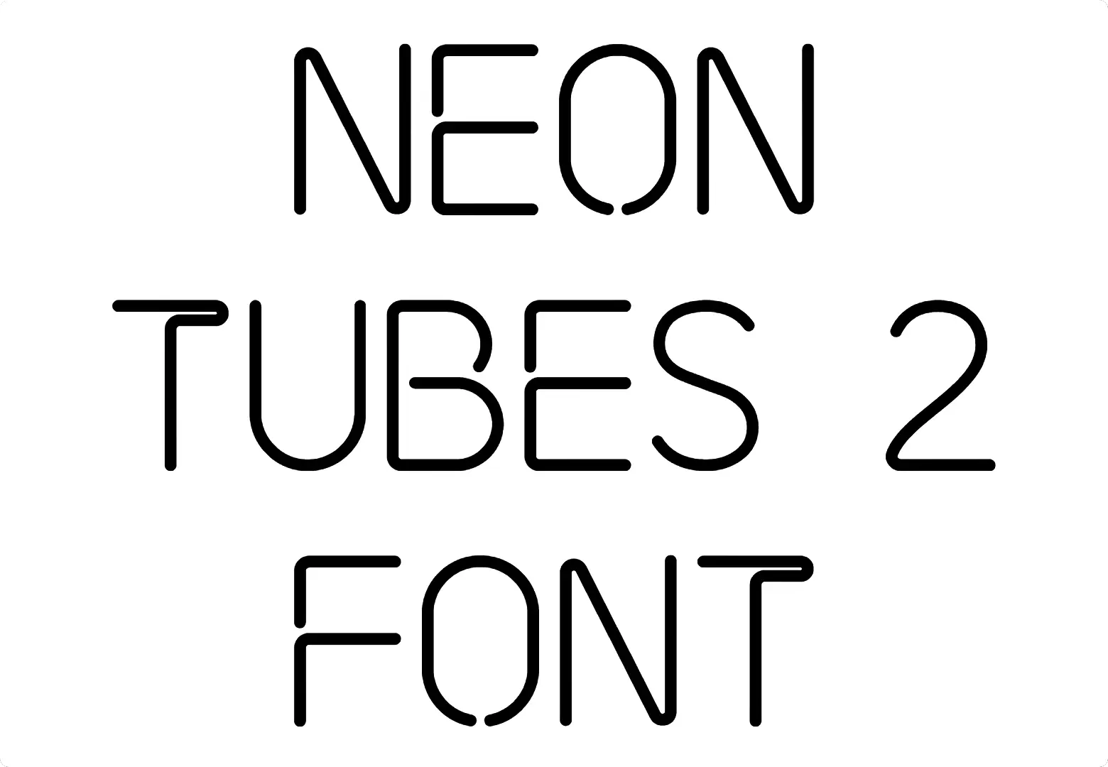 Neon Tubes 2 Font
